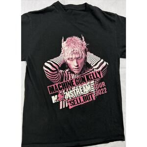 2022 Machine Gun Kelly Mainstream Sellout Concert T-Shirt M Double Sided Graphic